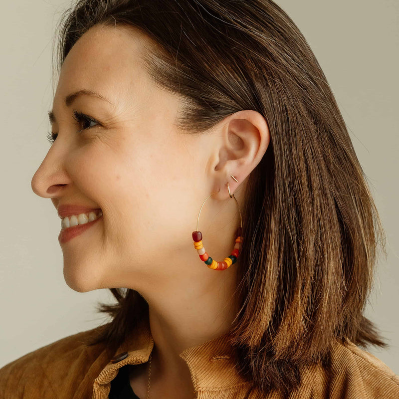 Sunrise Ellen Hoop Earrings