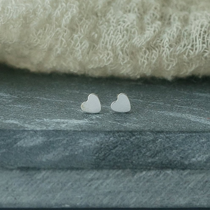 Mini Heart Stud Earrings