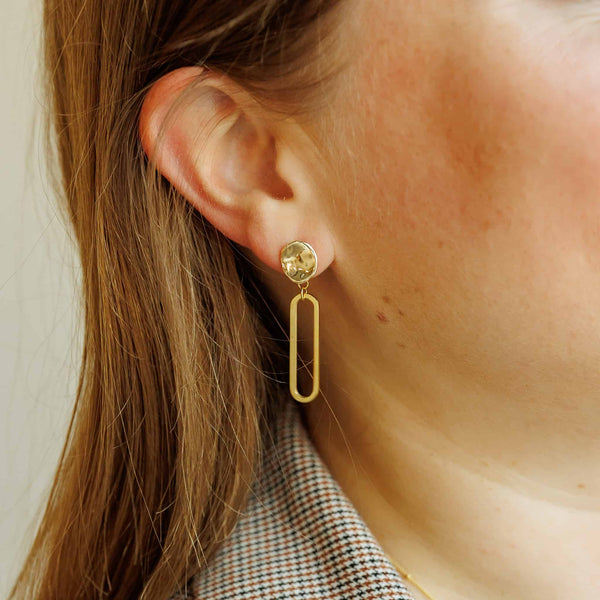 Gold Cleo Earrings