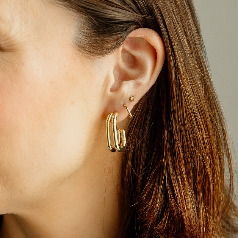 Eva Double Hoop Earrings
