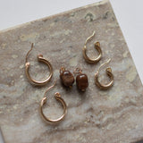 Mocha Hoop Charms