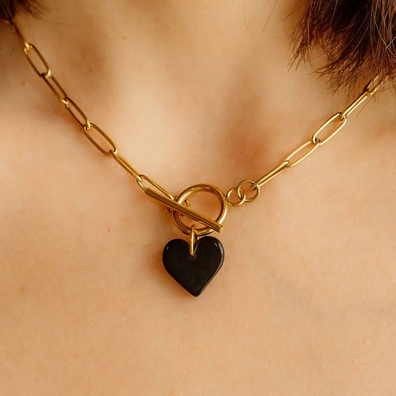 Black Sweetheart Necklace