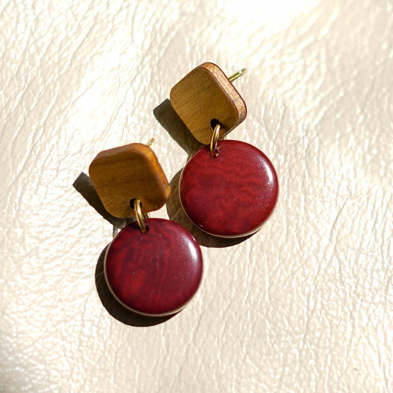 Bordeaux Aspen Earrings