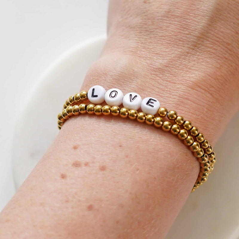 Gold Beaded Bracelet