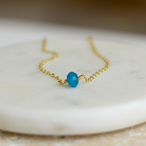 Emma Blue Agate Necklace