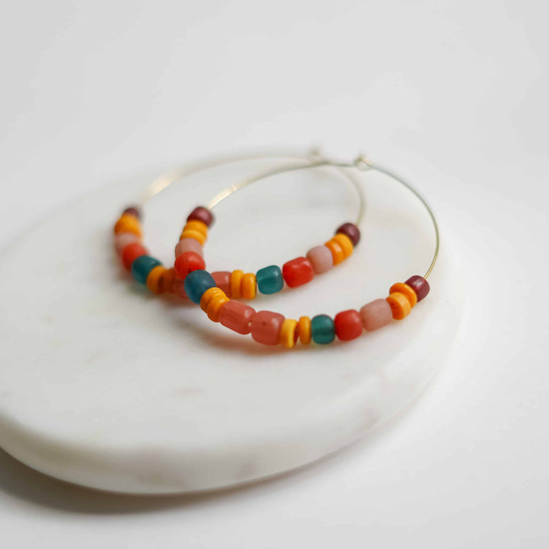 Sunrise Ellen Hoop Earrings