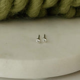 Tiny Crystal Stud Earrings