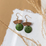 Green Willow Earrings