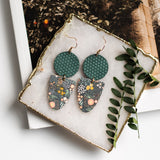 lightweight statement earrings sela designs leather cork